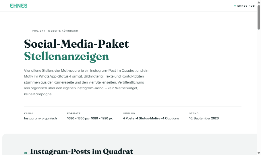 Vorschau des Social-Media-Pakets